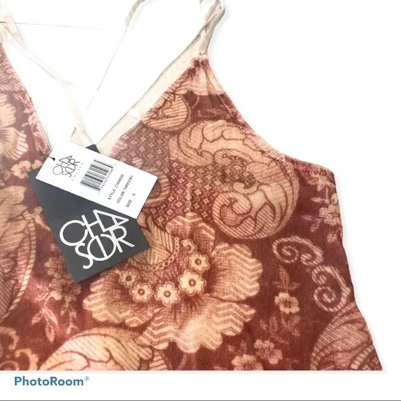 VINTAGE TAPESTRY VELVET STRAPPY CAMI - Picture 4 of 5